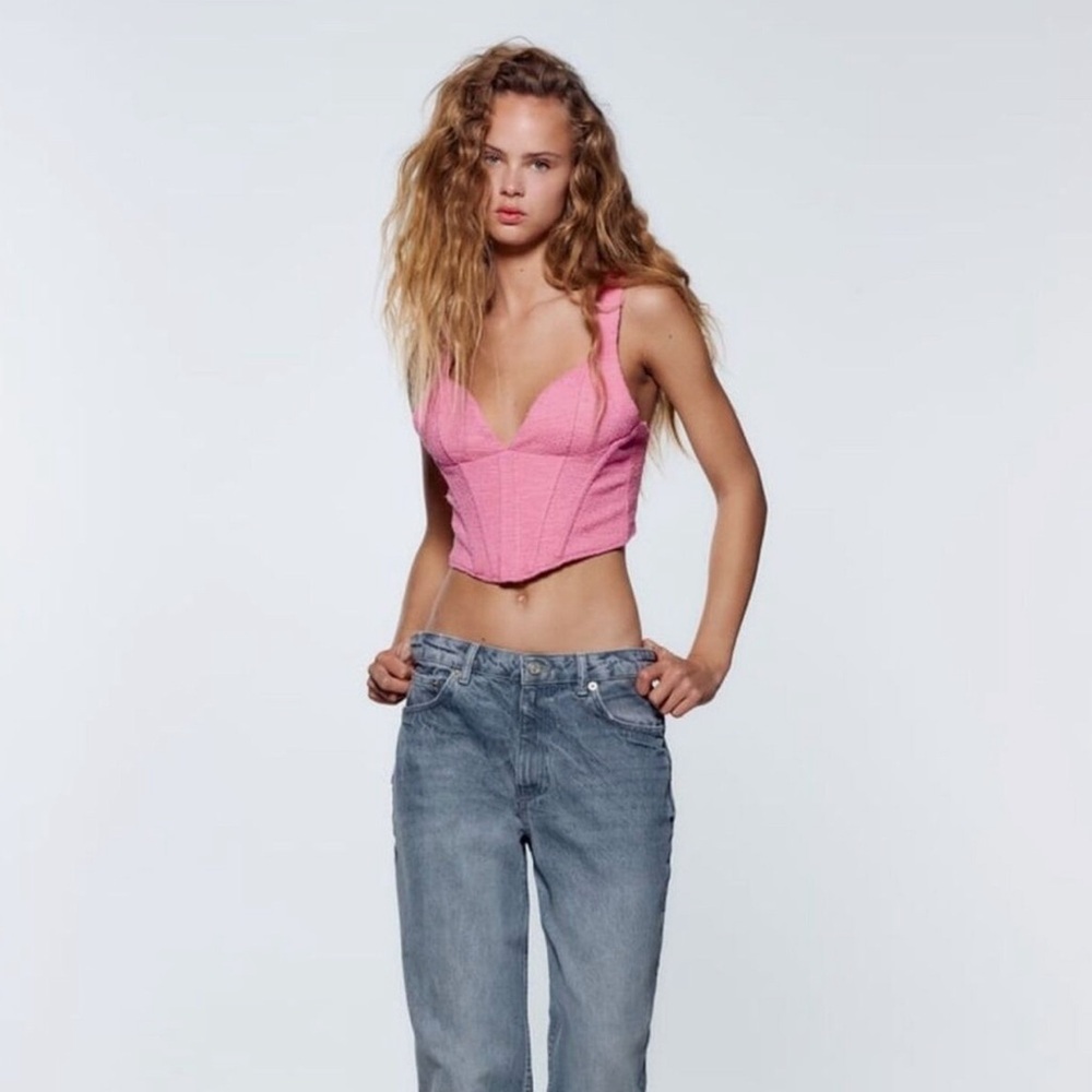 Zara Textured Corset Top
